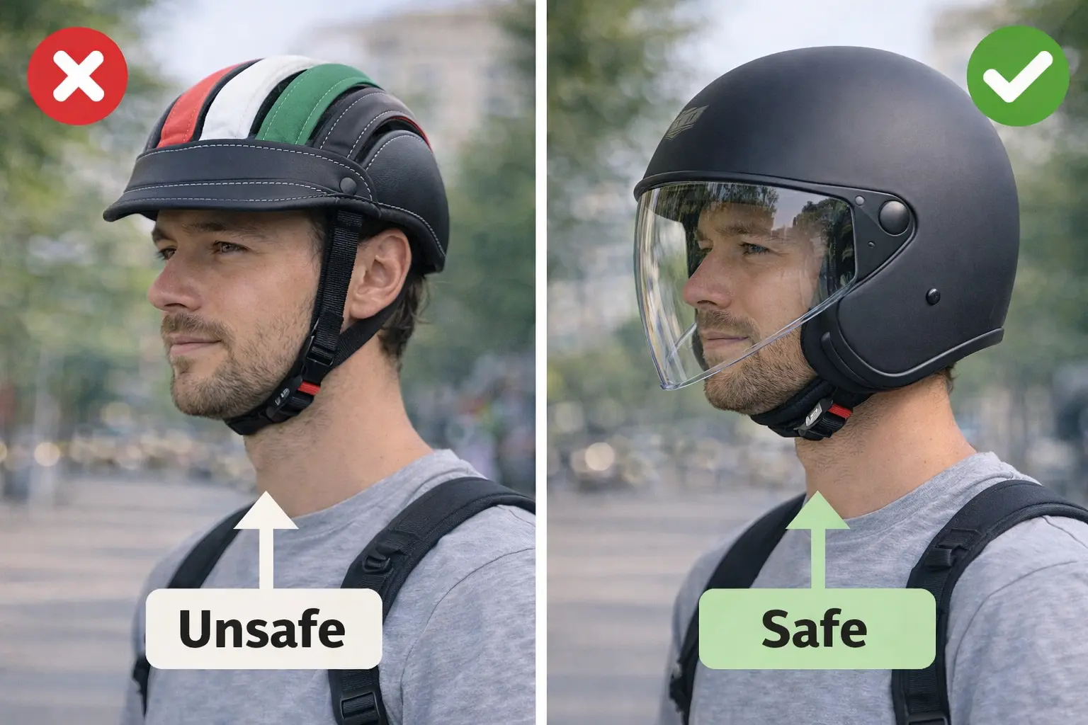 Choose the right helmet can save your life